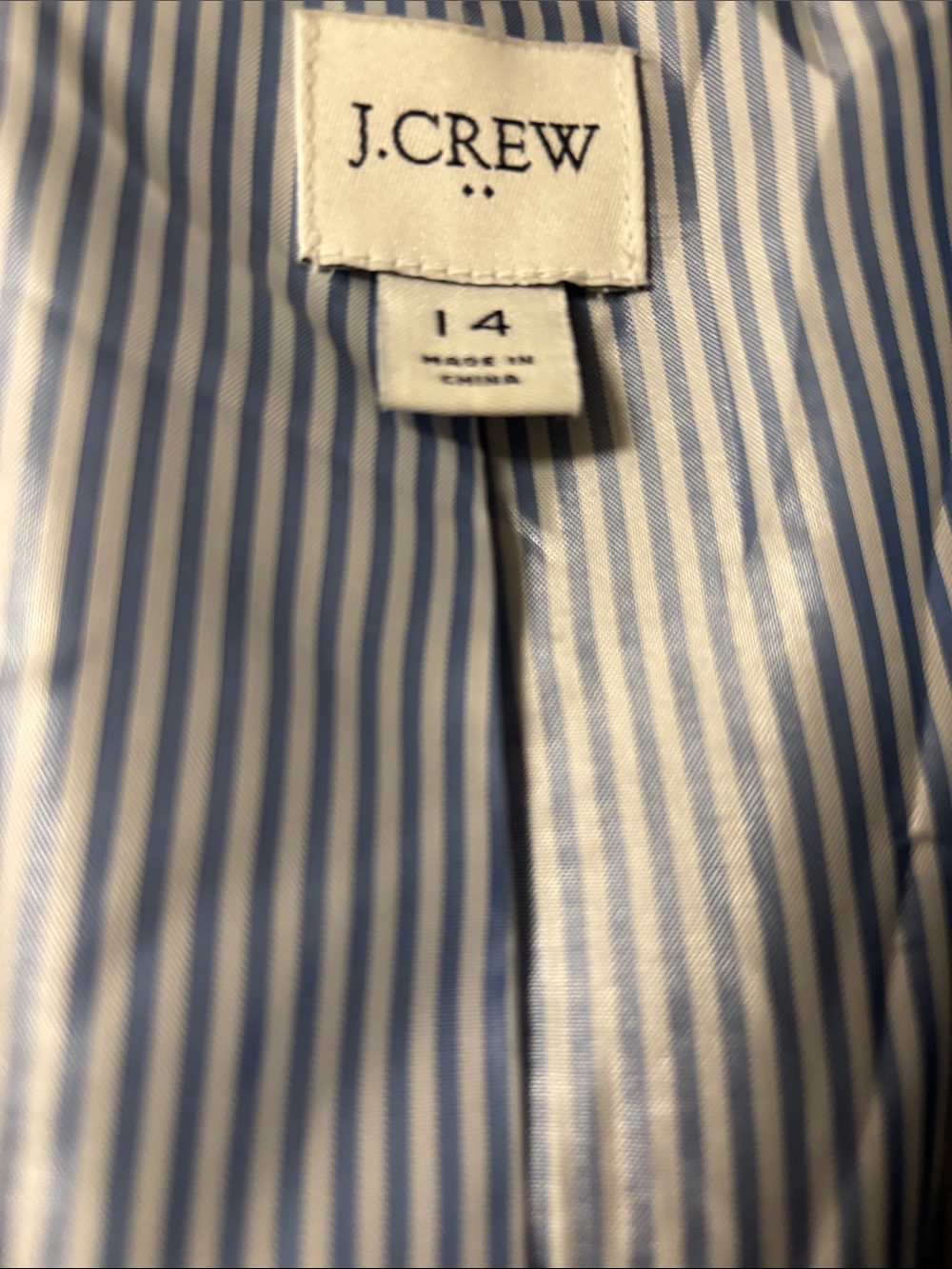 J. Crew Women's Navy Blazer with Gold Buttons - Picture 2 of 4